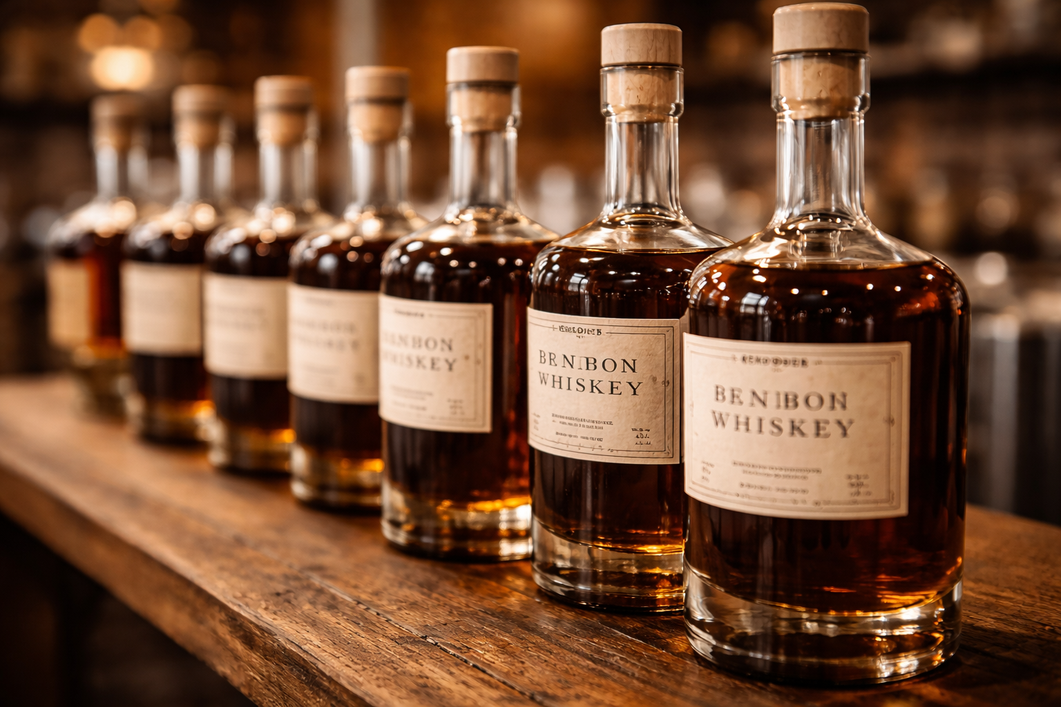 Row of Bourbon